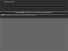 Tablet Screenshot of merius.com
